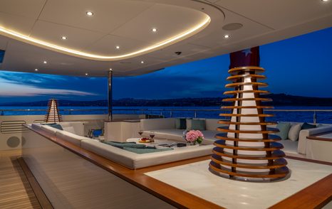 Exterior deck onboard superyacht ETERNAL SPARK