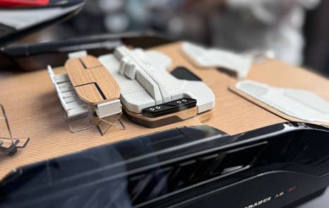 Model of BRABUS AB150 Motor Yacht stern seating