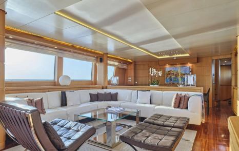 Sanlorenzo yacht Oasis main saloon lounge 