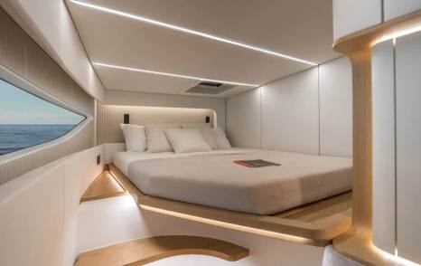 Sunreef Ultima 55 catamaran cabin with window 