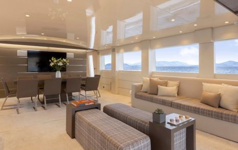 Motor Yacht Tropicana dining area 