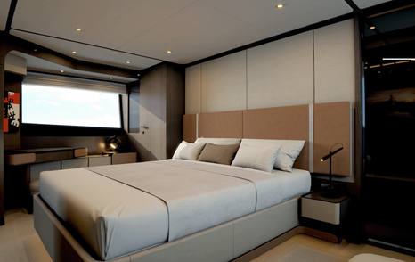 Rendering of Ferretti Yachts 800 bedroom