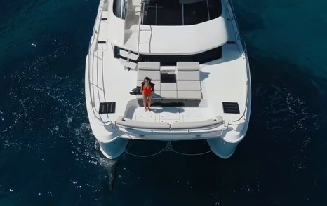 Aquila-46-Yacht-Review-overhead-foredeck-lifestyle