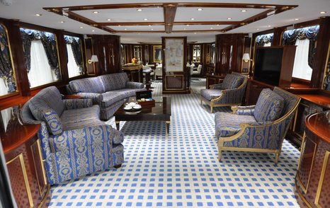 timeless main salon on superyacht pida