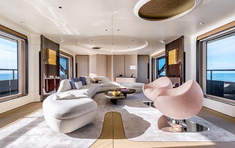 Azimut motor yacht Tanelorn main saloon lounge 