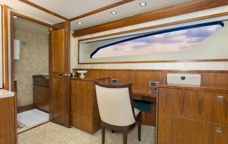 Viking 92EB Sportsfisher yacht Touche owners cabin office area 