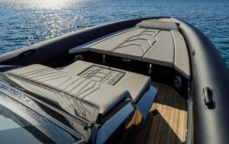 The sun pads aboard the Alpha 40 are large and spacious