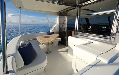 Riviera 58 sports motor yacht aft deck cockpit