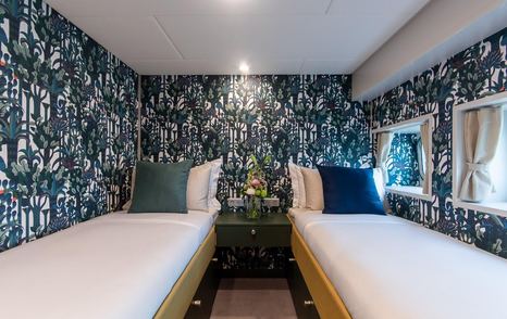 Bad Company Support guest cabin twin beds