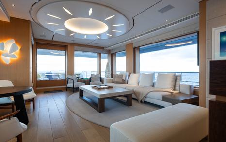  Feadship motor yacht Graycliffs main saloon lounge 