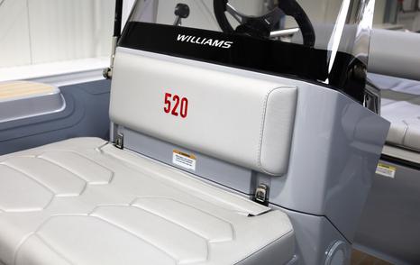 Williams Jet Tender SportJet 520 Special Edition forward seating finished in an embossed white material