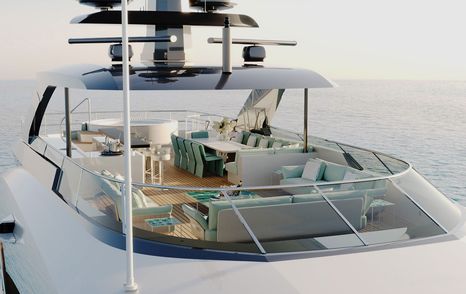 ALP Heesen 5000 Aluminium sun deck