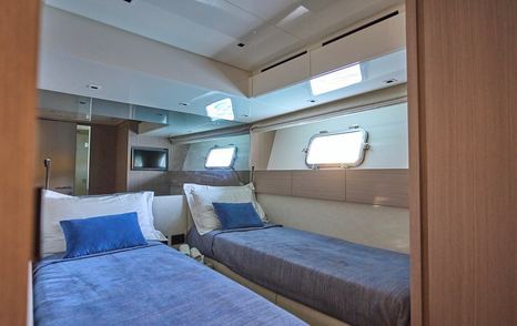 Motor yacht Estia's twin cabin