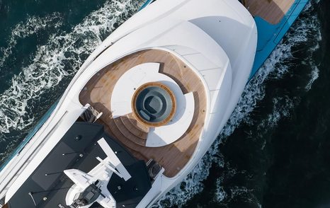 Amels superyacht Netto II sundeck jacuzzi 