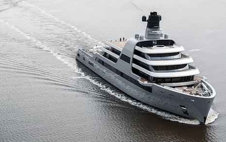 Superyacht SOLARIS on water