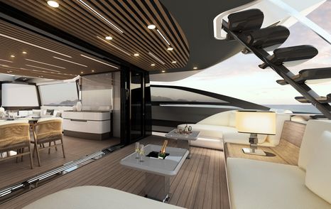 The exterior Azimut Grande S10