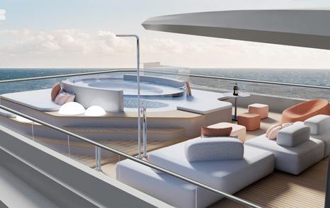 HYGGE, MCP Seaview 40M  jacuzzi aft deck