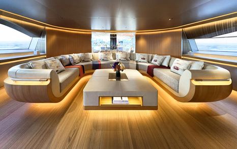 Perini Navi yacht Katana saloon lounge 