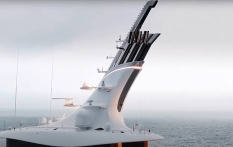Superyacht BREAKTHROUGH at sea