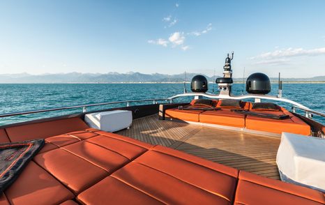 AB Yachts AB 80 motor yacht sundeck with sun pads