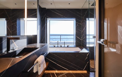 Benetti superyacht Dagger master cabin ensuite 