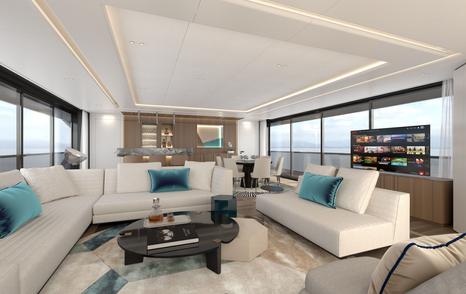 Anadolu Shipyard superyacht Aisha main saloon lounge 
