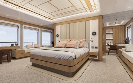 Hot Lab Numarine cabin design with blush accents 
