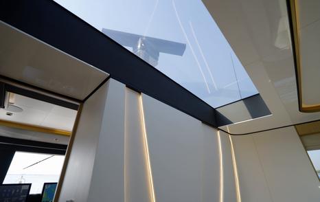 Skylight above the upper saloon on the Gulf Craft Majesty 100 Terrace