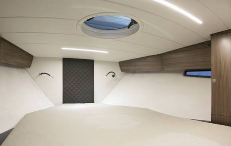 cuddy cabin on a Wally sportsboat