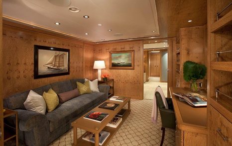 Rendering of Motor yacht Annastar's master study 