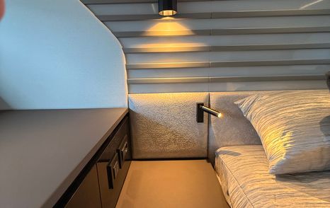 Sunseeker-Predator-55-Review-owner-cabin-lighting