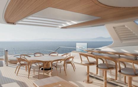 SES Yachts EPOQ Gentleman motor yacht sundeck with jacuzzi 