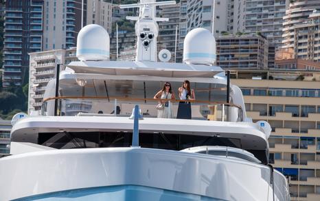 charter brokers onboard superyacht at charter show