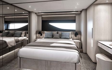 Ferretti 860 VIP cabin