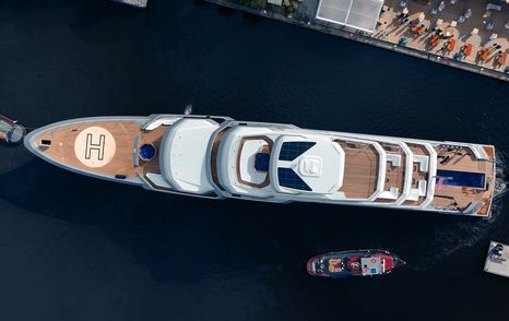 Top down photo of Feadship Explorer Yacht Valor