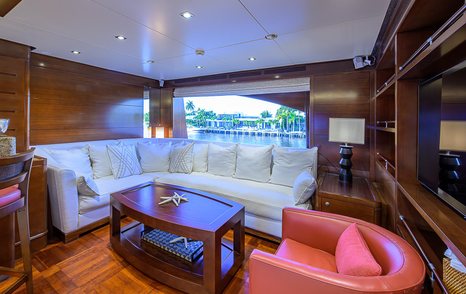  Superyacht Seascape V upper deck seating area