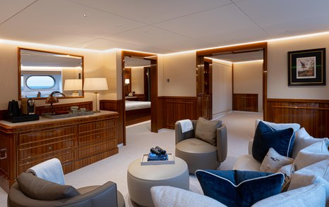Aqua Lares superyacht main deck cabin 