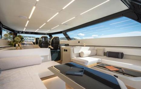 Sunreef Ultima 55 catamaran saloon and helm 