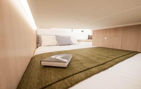 Rendering of Jeanneau EX 34 boat cabin 