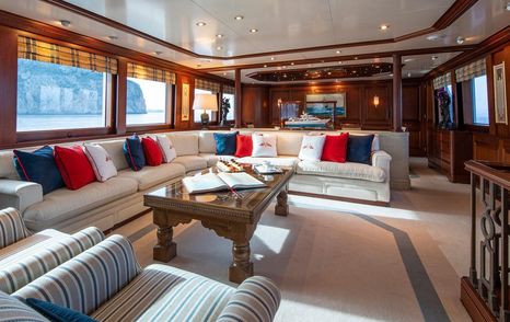 Feadship yacht Monaco main saloon lounge 