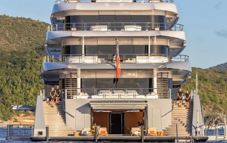 Feadship superyacht Moonrise aft decks 