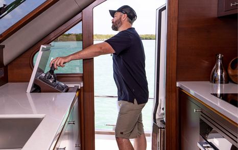 Grand-Banks-GB85-Skylounge-galley-helm