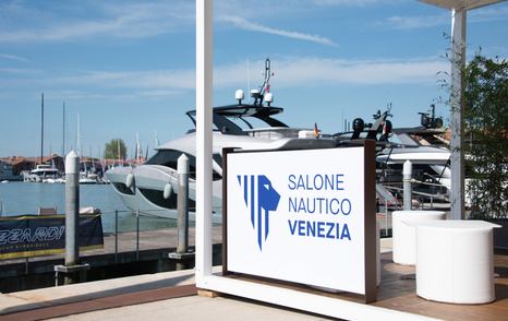 Sign reading Salone Nautico Venezia
