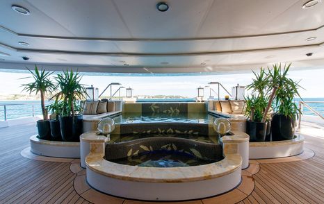 Superyacht I Dynasty exterior wellness area 