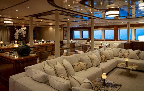 Aqua Lares superyacht saloon lounge 