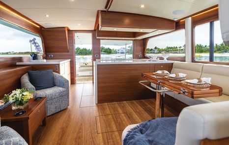 Grand-Banks-GB62-Flybridge-Review-saloon-aft-view
