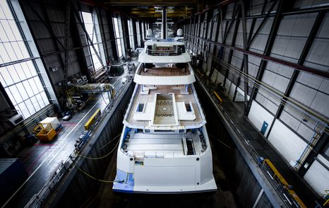 Superyacht GALINNA in docks