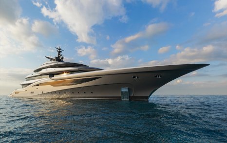 Rendering of ISA Amarcord 82 superyacht