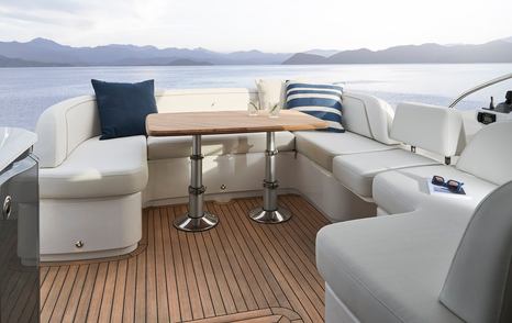 Princess V50 motor yacht cockpit seating 
