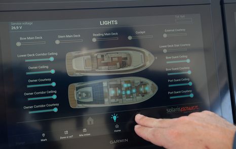 Solaris-Power-60-Coupe-Review-touchscreen-systems-control-at-the-helm